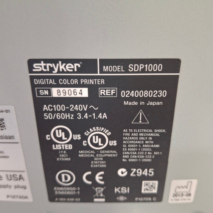 Stryker SDP1000 Digital Color Printer