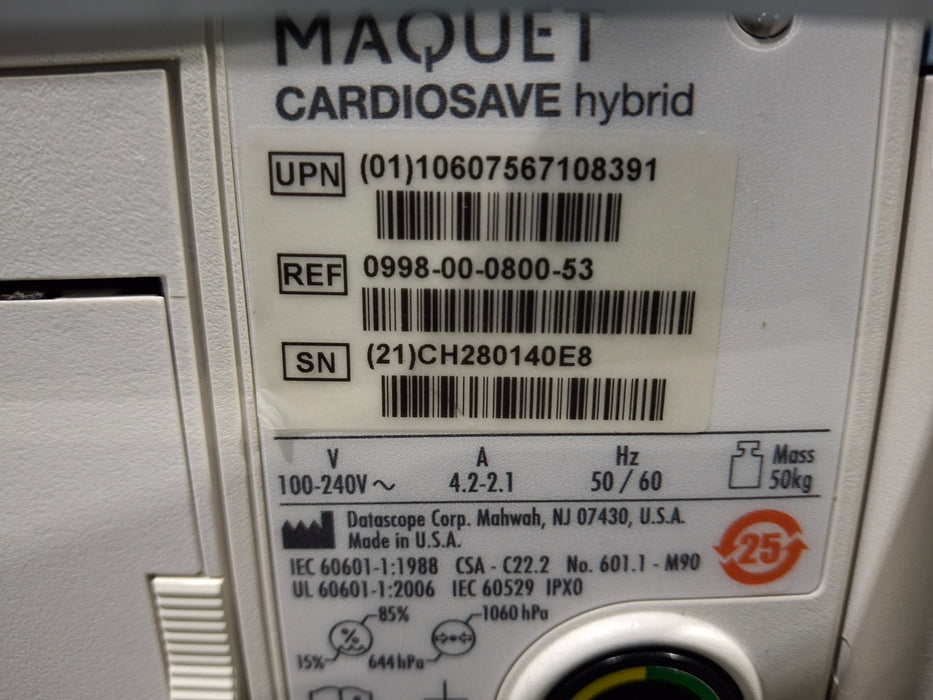 Maquet Cardiosave Hybrid IABP Datascope Pump