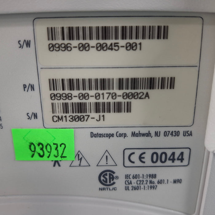 Datascope Passport 2 w/CO2 Patient Monitor