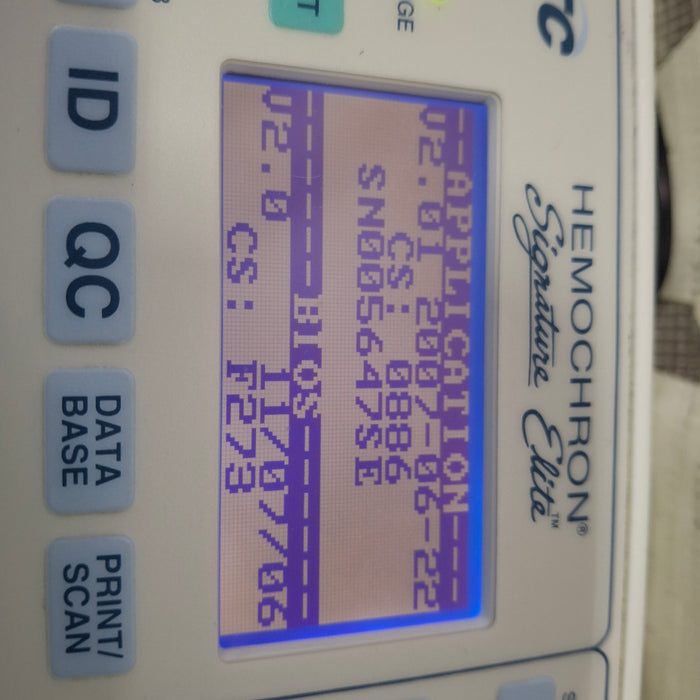 ITC Medical Hemochron Signature Elite rapid whole blood testing