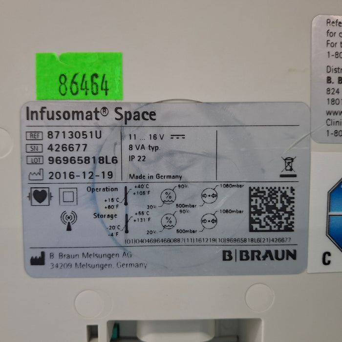 B. Braun Infusomat Space Infusion Pump