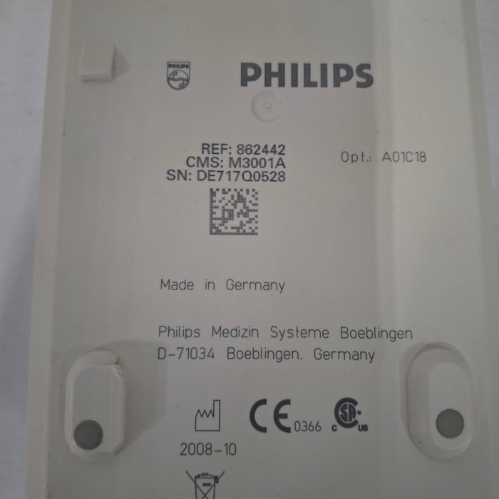 Philips M3001A-A01C18 Fast SpO2, NIBP, 12 lead ECG, Temp, IBP MMS Module