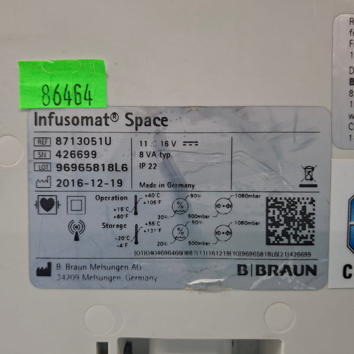 B. Braun Infusomat Space Infusion Pump