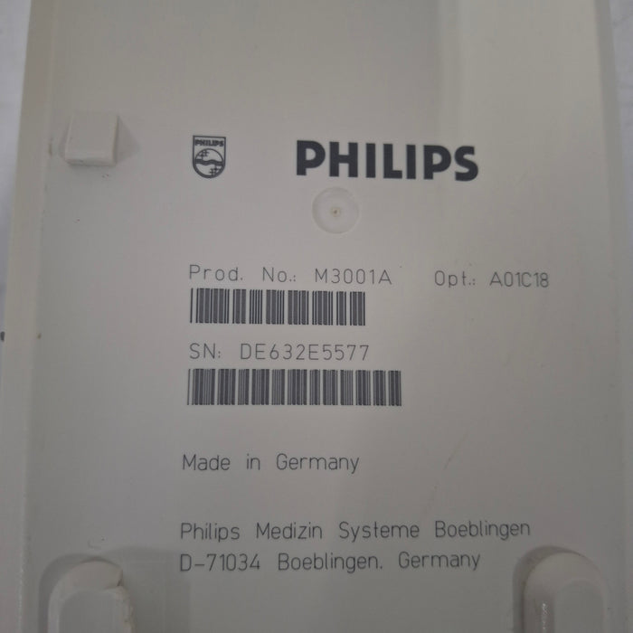 Philips M3001A-A01C18 Fast SpO2, NIBP, 12 lead ECG, Temp, IBP MMS Module