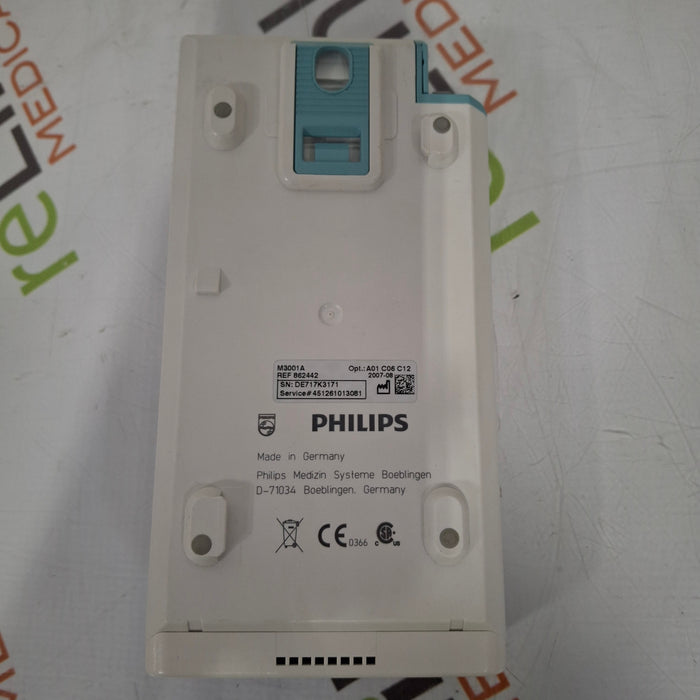 Philips M3001A-A01C06C12 Fast SpO2, NIBP, 12 lead ECG, Temp, IBP MMS Module