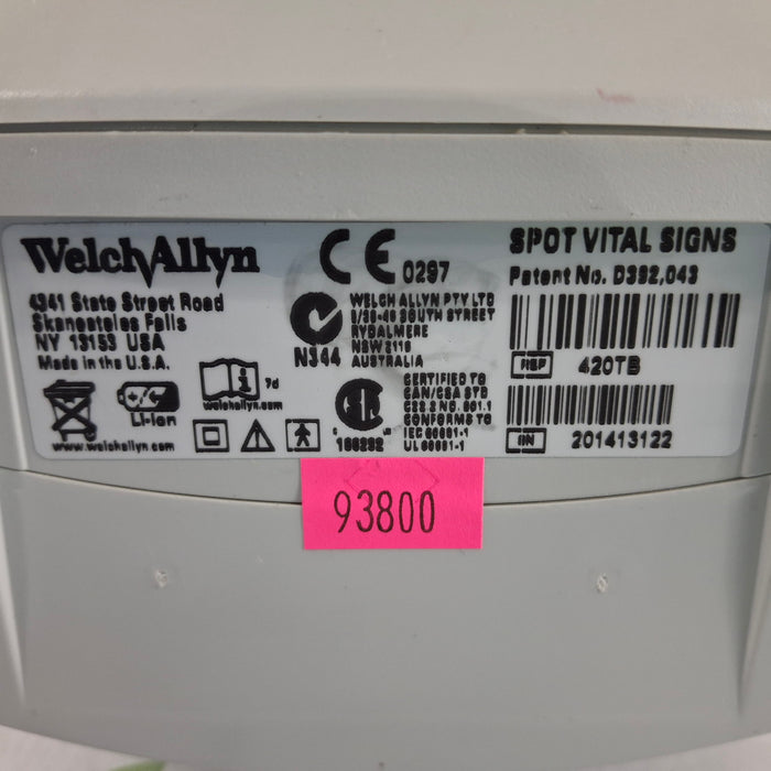 Welch Allyn Spot 420 - NIBP, Temp Vital Signs Monitor