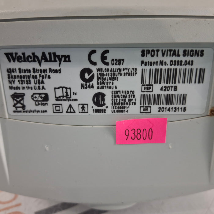 Welch Allyn Spot 420 - NIBP, Temp Vital Signs Monitor