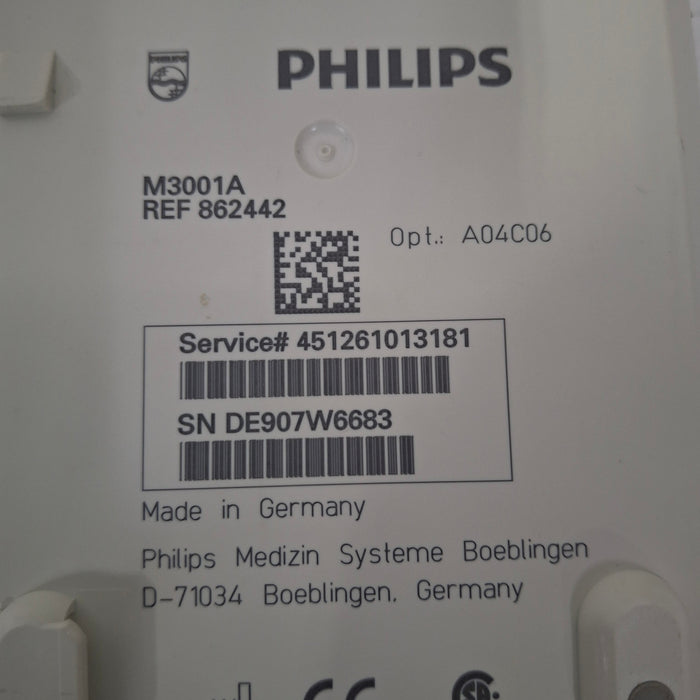 Philips M3001A-A04C06 OxiMax SpO2, NIBP, ECG, Temp, IBP MMS Module