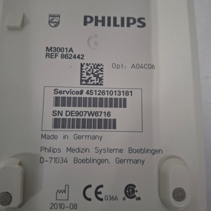 Philips M3001A-A04C06 OxiMax SpO2, NIBP, ECG, Temp, IBP MMS Module