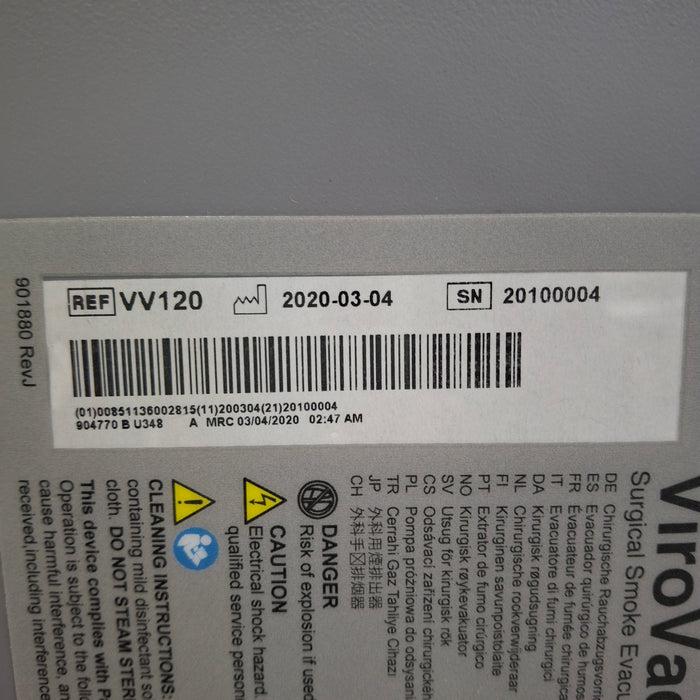 Buffalo Filter ViroVac Smoke Evacuation System