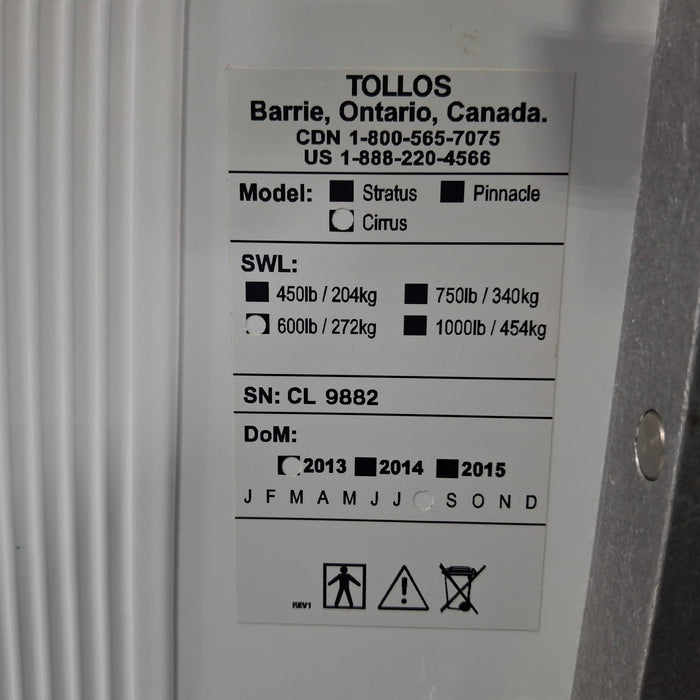 Tollos Cirrus 600 Ceiling Lift