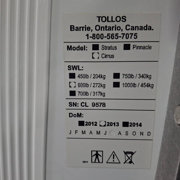 Tollos Cirrus 600 Ceiling Lift