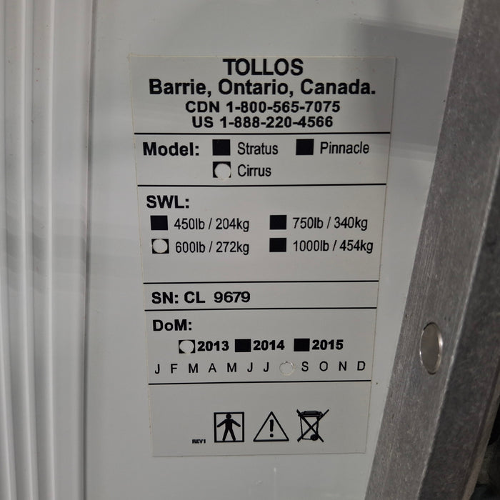 Tollos Cirrus 600 Ceiling Lift