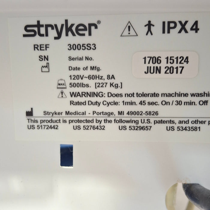 Stryker Secure III 3005 Hospital Bed