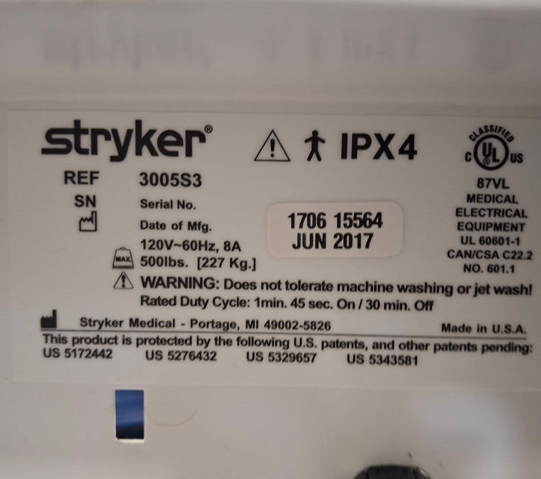 Stryker Secure III 3005 Hospital Bed