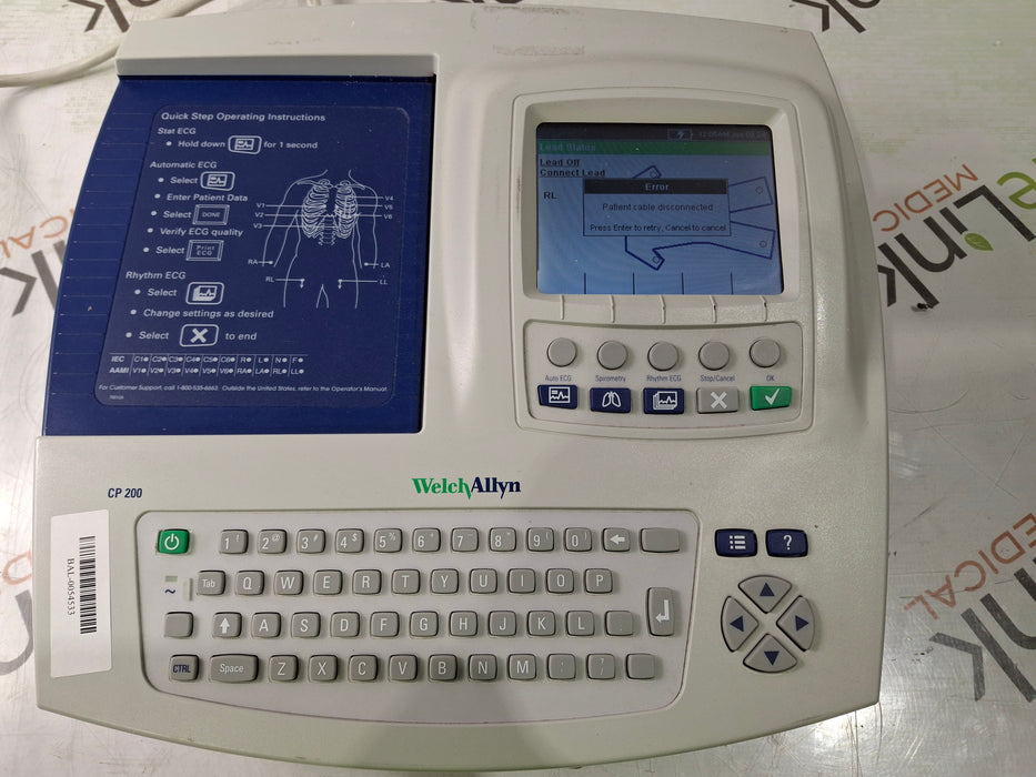 Welch Allyn CP200 ECG