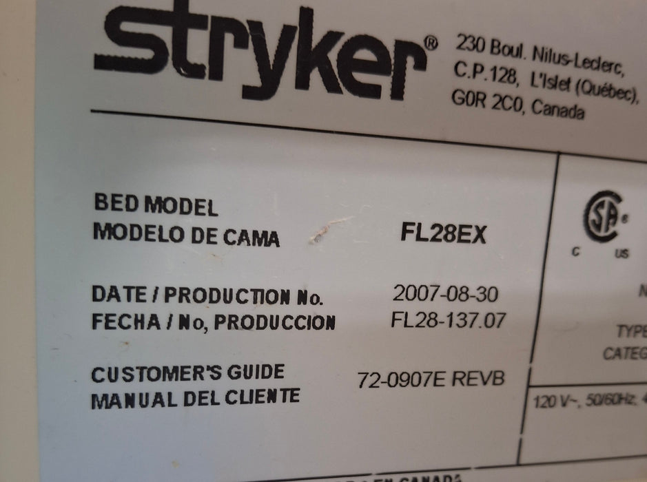 Stryker FL28EX Electric Bed GoBed II