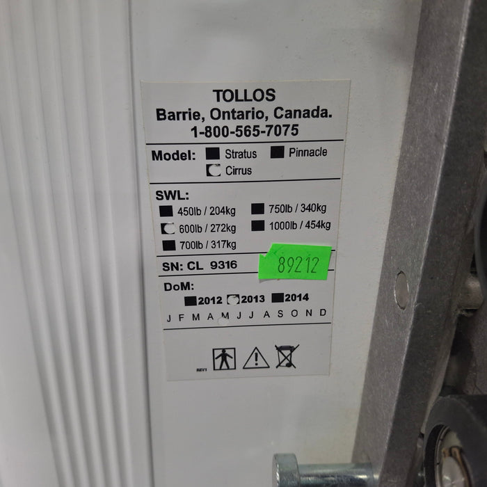 Tollos Cirrus 600 Ceiling Lift