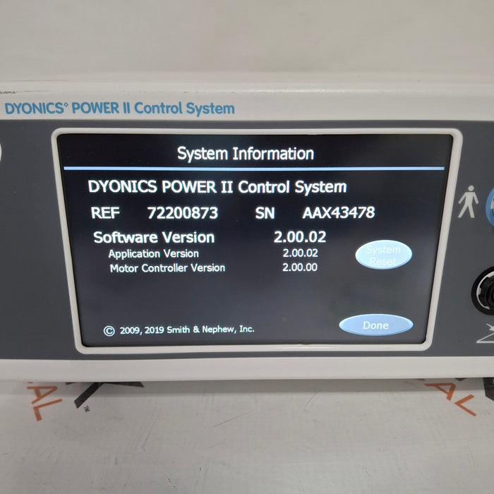 Smith & Nephew Dyonics Power II Shaver Control Unit