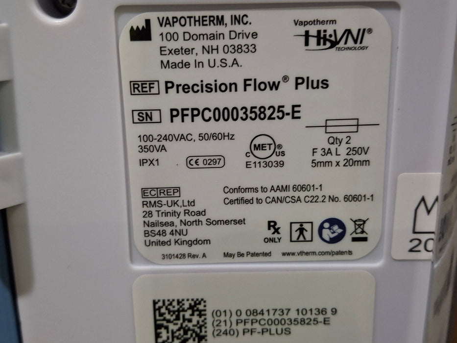 Vapotherm Precision Flow Plus Meter Humidifier