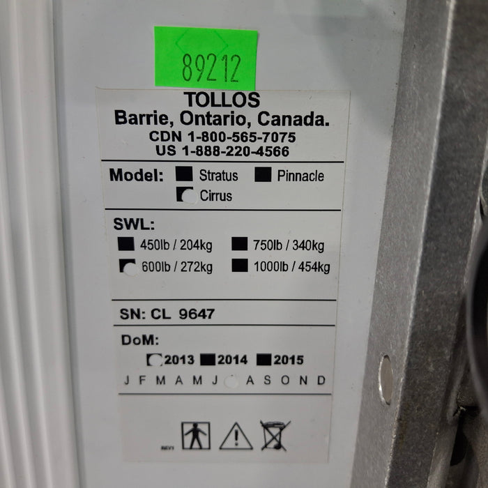 Tollos Cirrus 600 Ceiling Lift