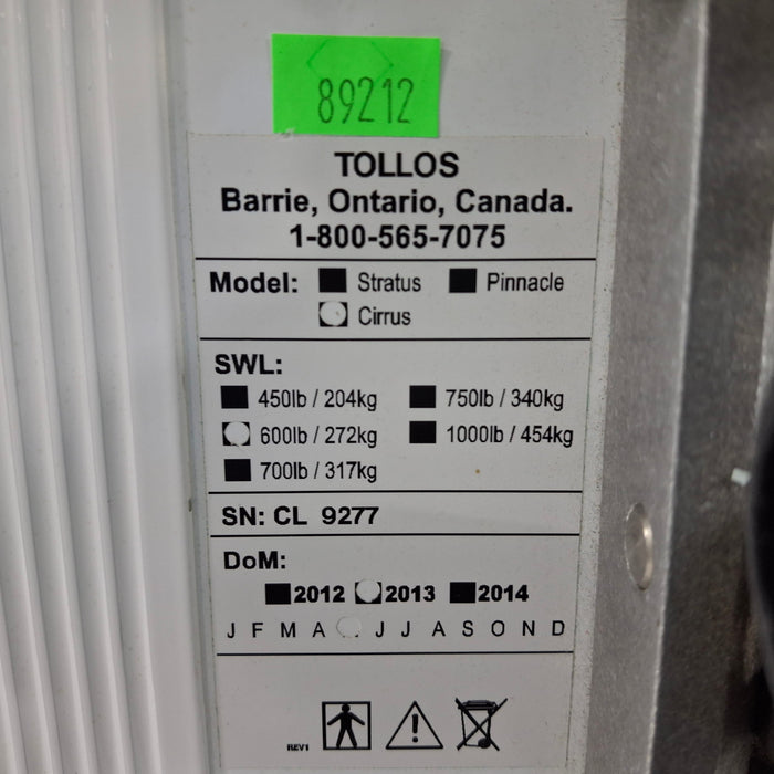 Tollos Cirrus 600 Ceiling Lift