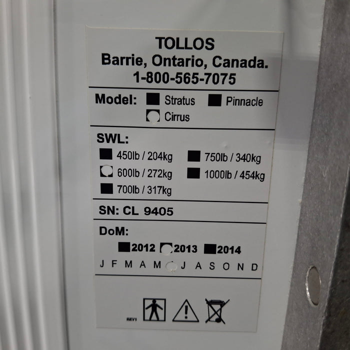 Tollos Cirrus 600 Ceiling Lift