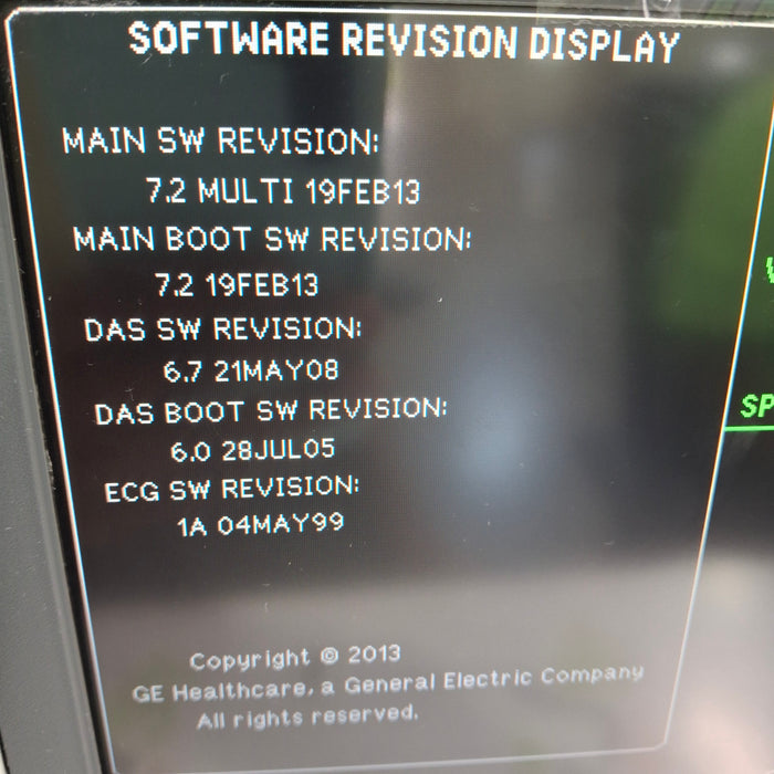 GE Healthcare Dash 4000 - Masimo SpO2 Patient Monitor