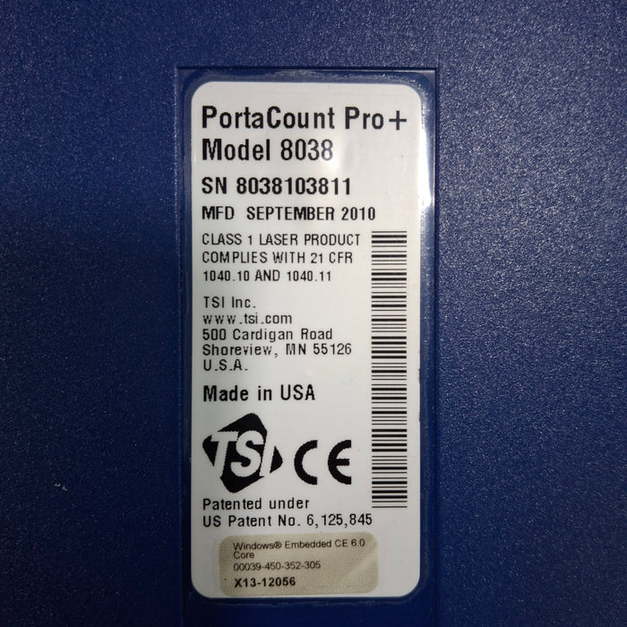 TSI PortaCount Pro+ 8038 Fit Tester