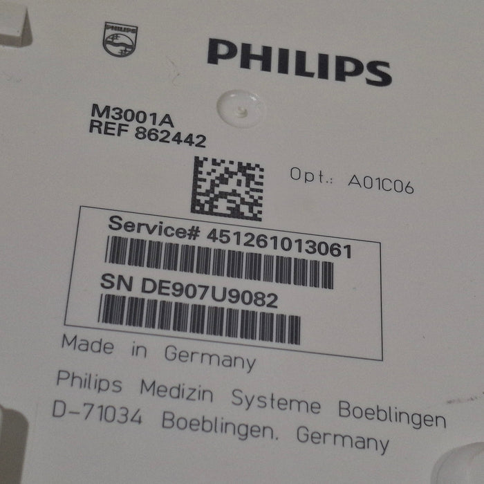 Philips M3001A-A01C06 Fast SpO2, NIBP, ECG, Temp, IBP MMS Module