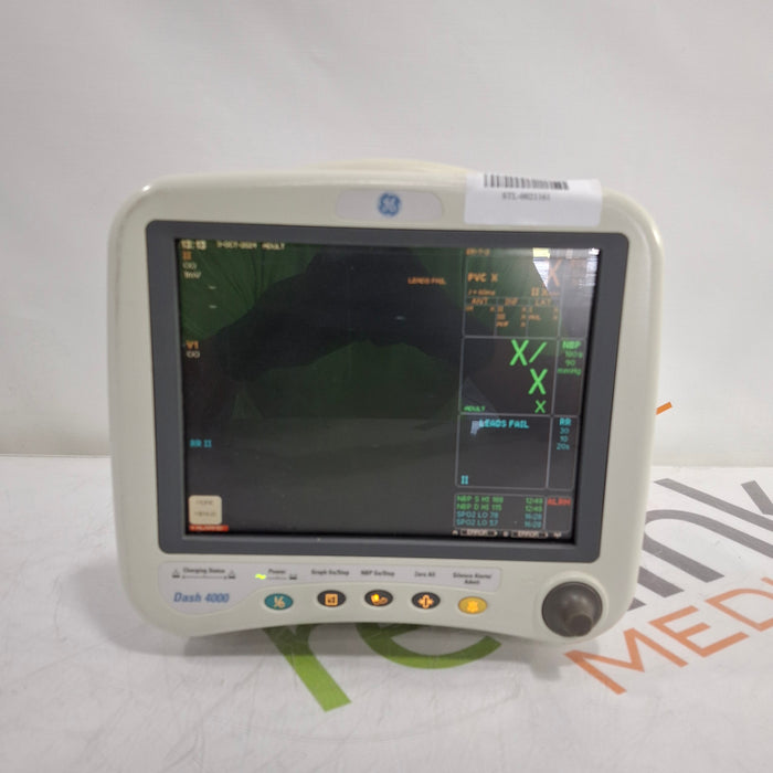 GE Healthcare Dash 4000 - GE/Nellcor SpO2 Patient Monitor