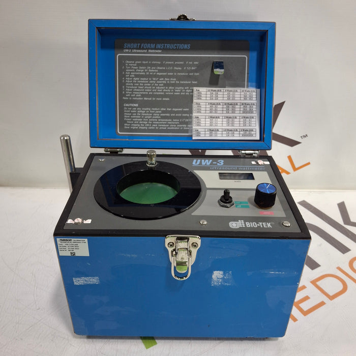 Bio-Tek Instruments UW-3 Ultrasound Wattmeter