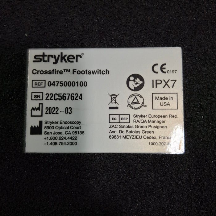 Stryker Crossfire Footswitch