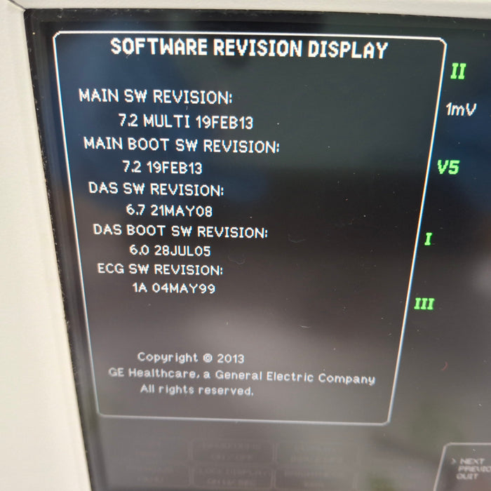 GE Healthcare Dash 3000 - GE/Nellcor SpO2 Patient Monitor