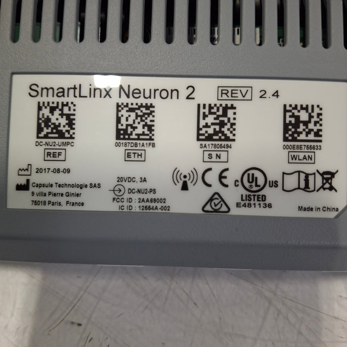 Smartlinx Inc Capsule Technologies Neuron 2 Monitor