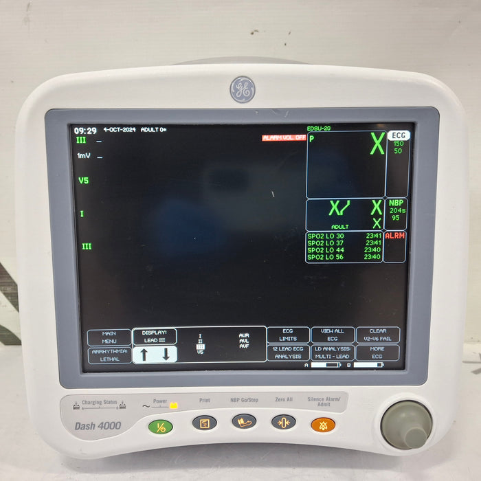 GE Healthcare Dash 4000 - GE/Nellcor SpO2 Patient Monitor