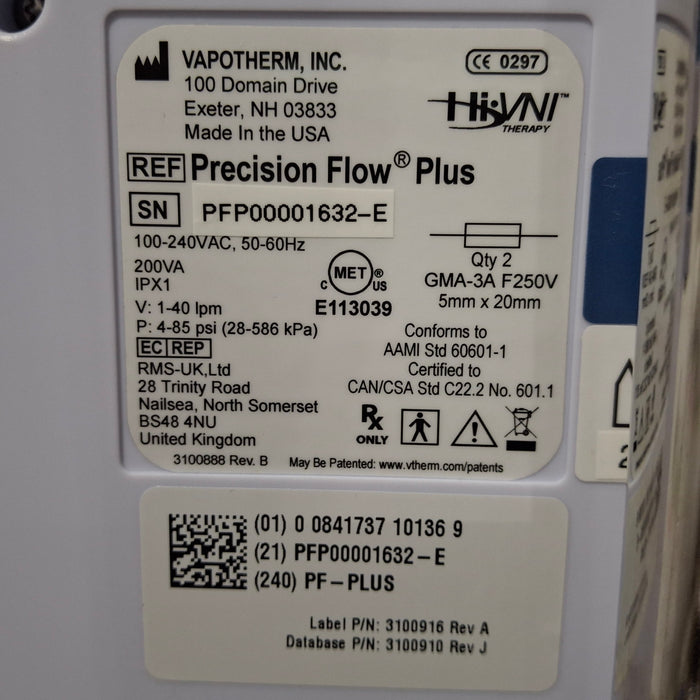 Vapotherm Precision Flow Plus Meter Humidifier