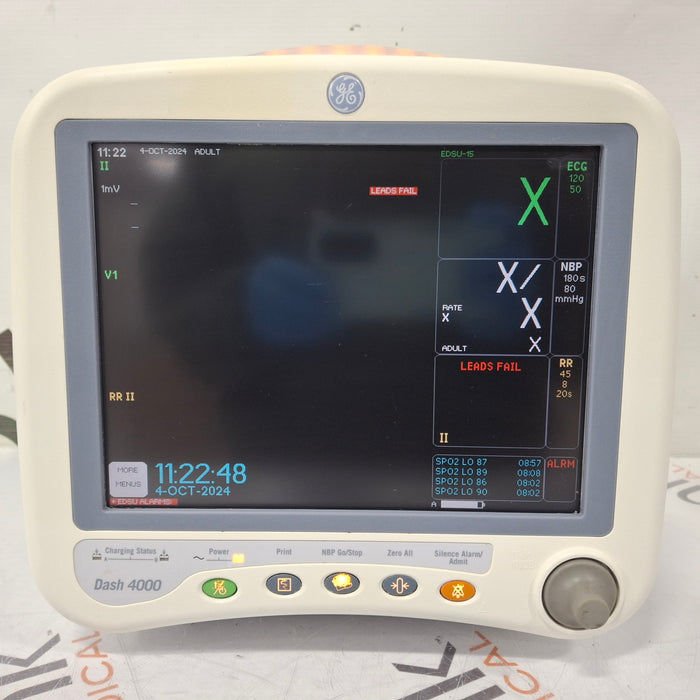 GE Healthcare Dash 4000 - GE/Nellcor SpO2 Patient Monitor