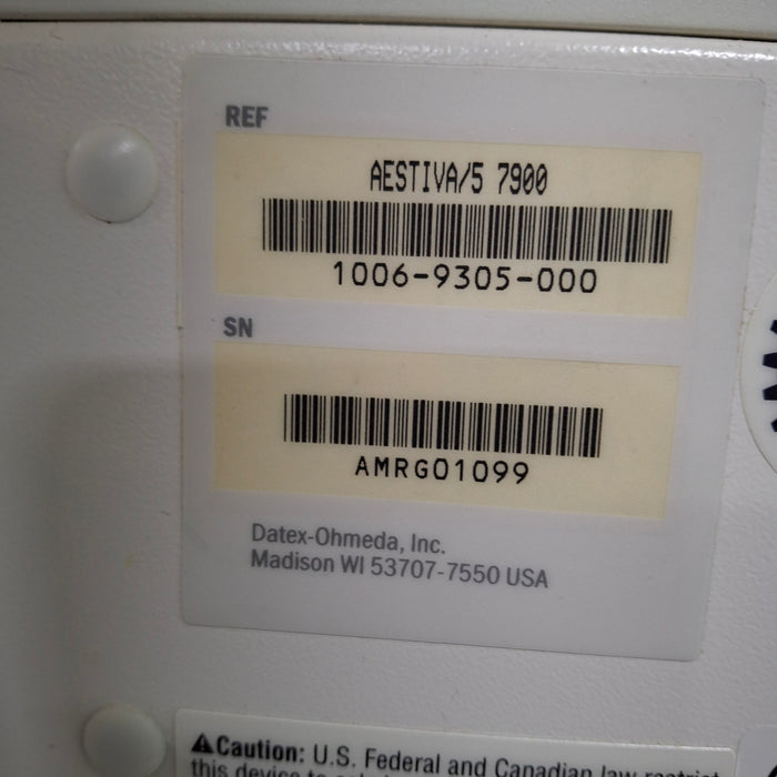 Datex-Ohmeda Aestiva 5 Anesthesia Unit