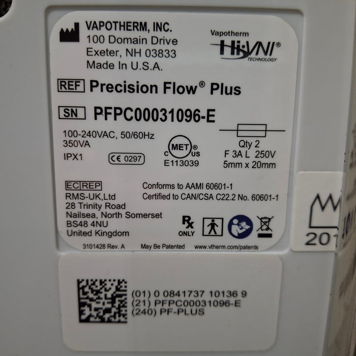 Vapotherm Precision Flow Plus Meter Humidifier