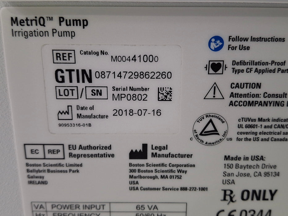 Boston Scientific METRIQ Irrigation Pump