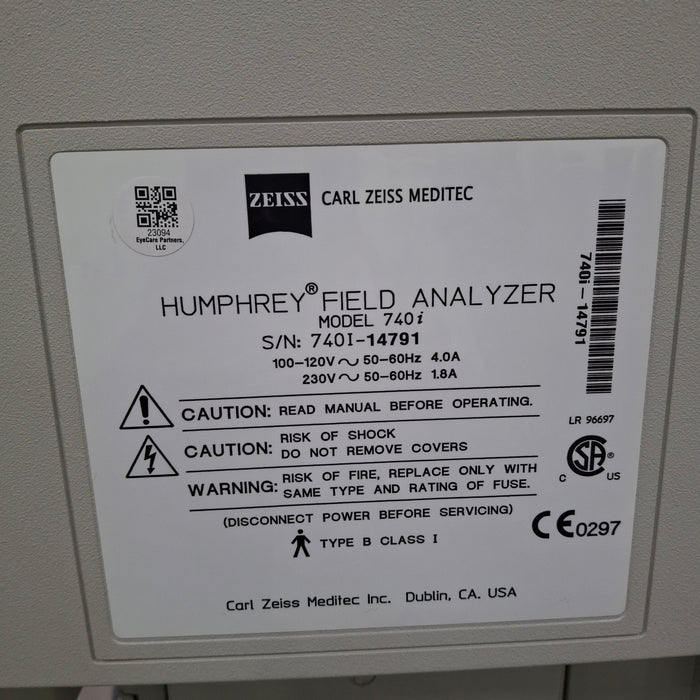 Carl Zeiss 740i Humphrey Field Analyzer