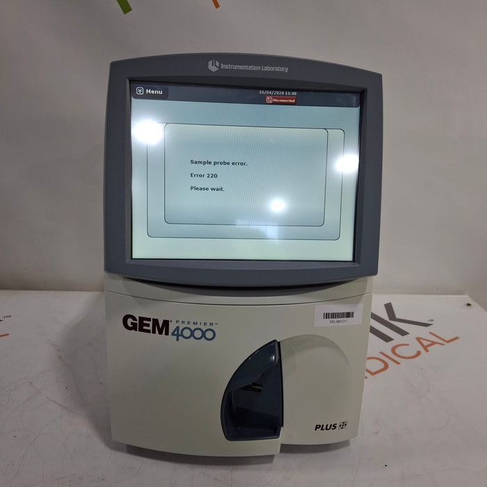 Instrumentation Laboratory Company Gem Premier 4000 Blood Gas Analyzer