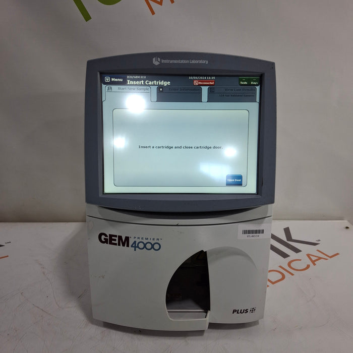 Instrumentation Laboratory Company Instrumentation Laboratory Company Gem Premier 4000 Blood Gas Analyzer Clinical Lab reLink Medical