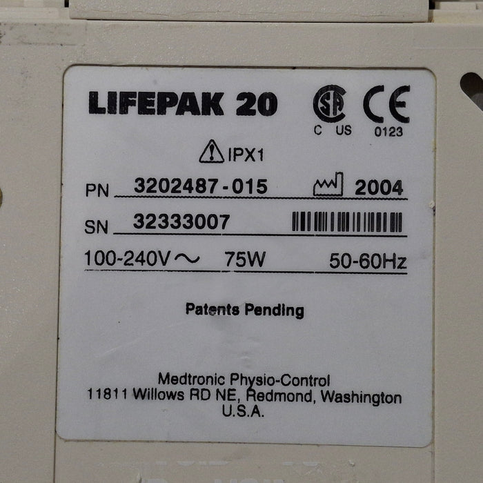 Physio-Control LifePak 20 Defib