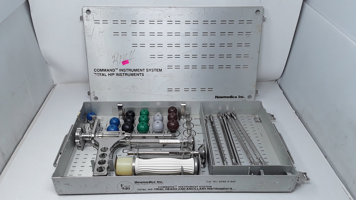 Howmedica 6266-9-940 Command Total Hip Trial Heads & Ancillary Instruments