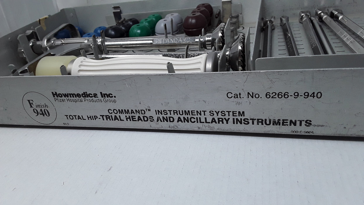 Howmedica 6266-9-940 Command Total Hip Trial Heads & Ancillary Instruments