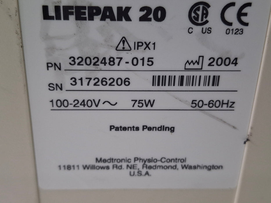 Physio-Control LifePak 20 Defib