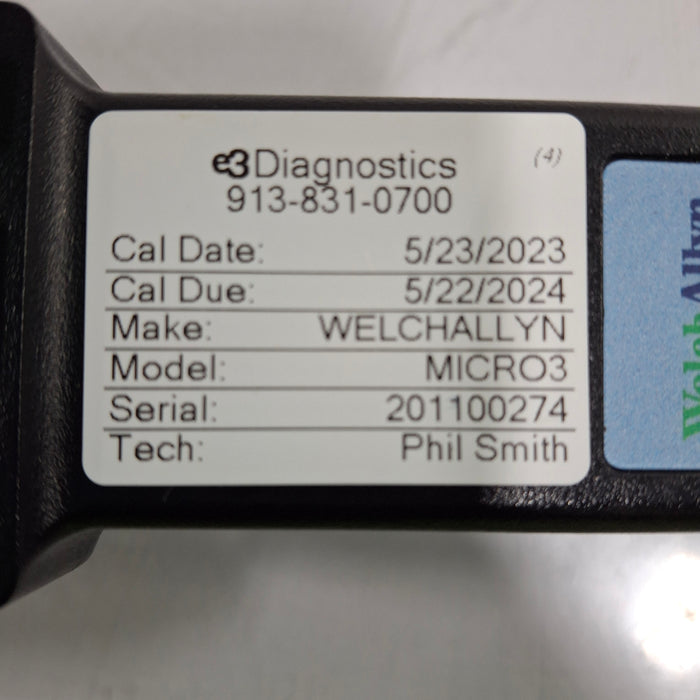 Welch Allyn Welch Allyn Microtymp 3 Tympanometer Hearing Screener Audiology reLink Medical