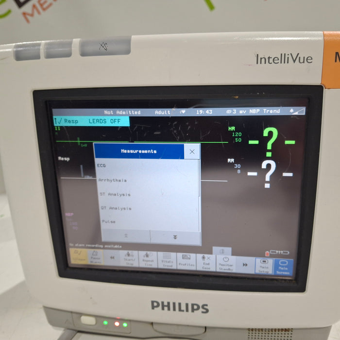 Philips Intellivue MP5 - ECG, Fast SpO2, NIBP Patient Monitor